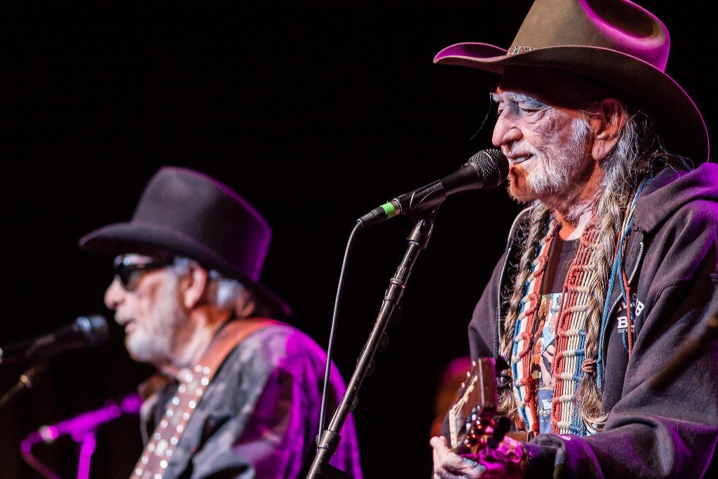 Merle Haggard and Willie Nelson performing at the Milwaukee Theater. Milwaukee, WI. October 24th, 2015. All photos by Benjamin Wick.